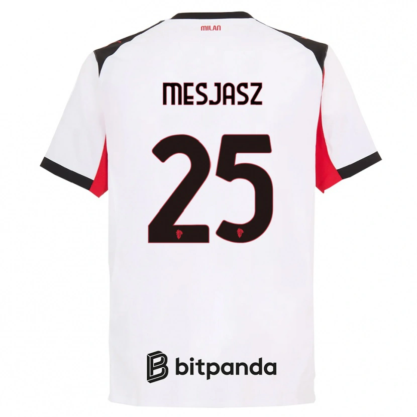 Danxen Damen Malgorzata Mesjasz #25 Weiß Schwarz Auswärtstrikot Trikot 2025/26 T-Shirt Österreich
