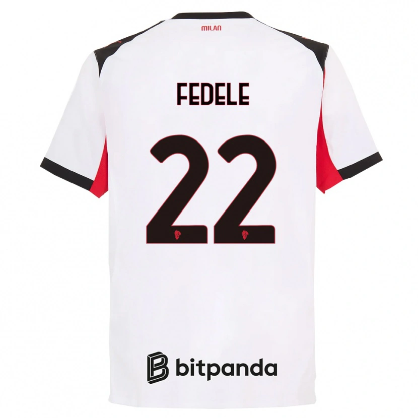 Danxen Damen Noemi Fedele #22 Weiß Schwarz Auswärtstrikot Trikot 2025/26 T-Shirt Österreich