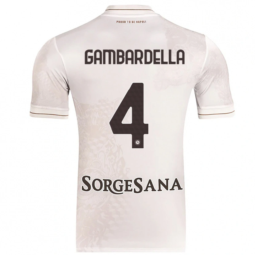 Danxen Damen Vittorio Gambardella #4 Champagner Braun Auswärtstrikot Trikot 2025/26 T-Shirt Österreich