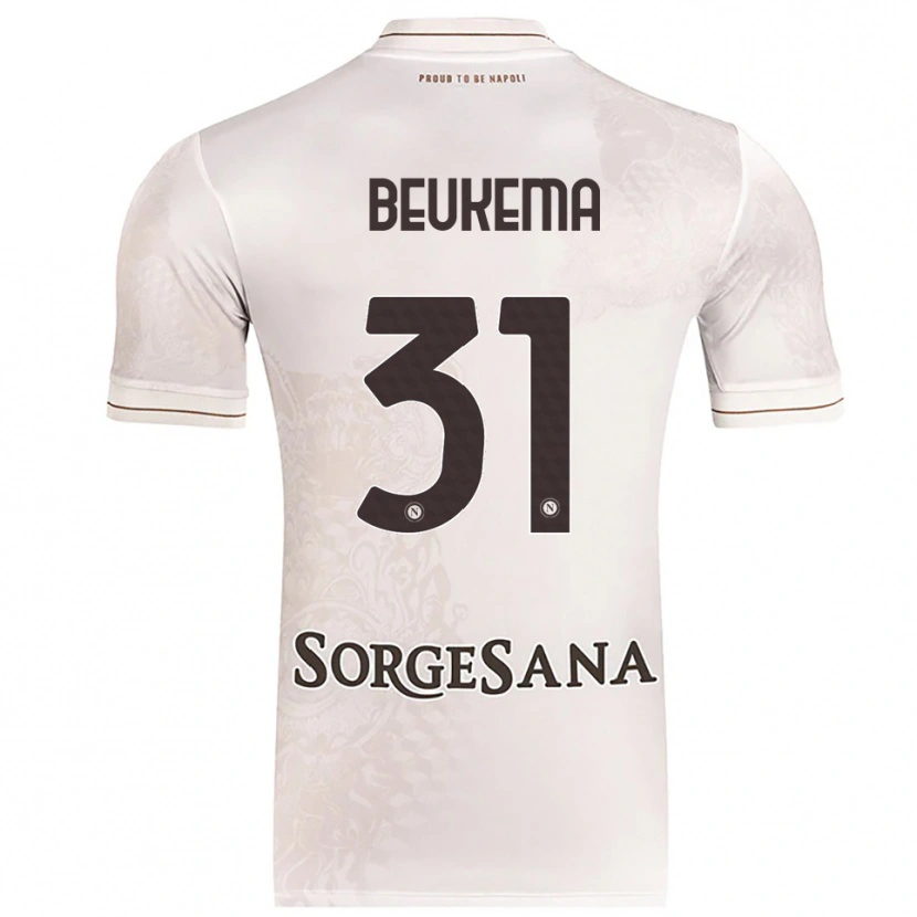 Danxen Damen Sam Beukema #31 Champagner Braun Auswärtstrikot Trikot 2025/26 T-Shirt Österreich
