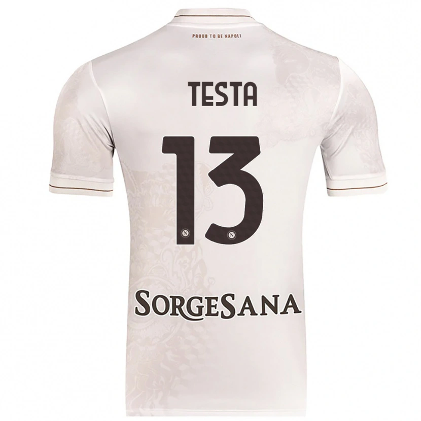 Danxen Damen Vincenzo Testa #13 Champagner Braun Auswärtstrikot Trikot 2025/26 T-Shirt Österreich