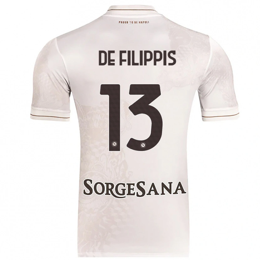 Danxen Damen Antonio De Filippis #13 Champagner Braun Auswärtstrikot Trikot 2025/26 T-Shirt Österreich