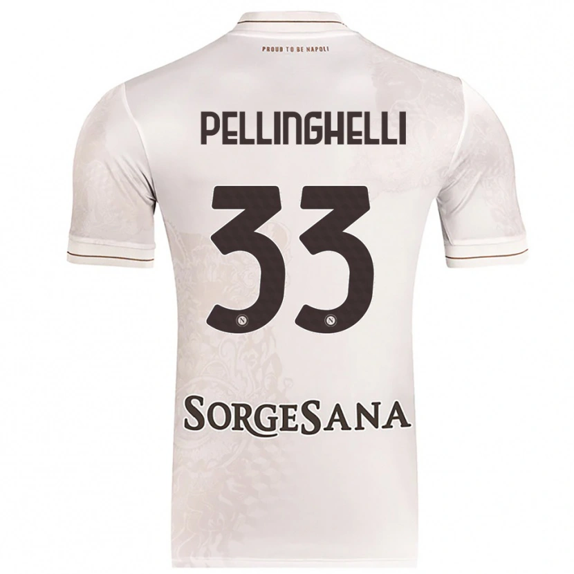 Danxen Damen Alice Pellinghelli #33 Champagner Braun Auswärtstrikot Trikot 2025/26 T-Shirt Österreich