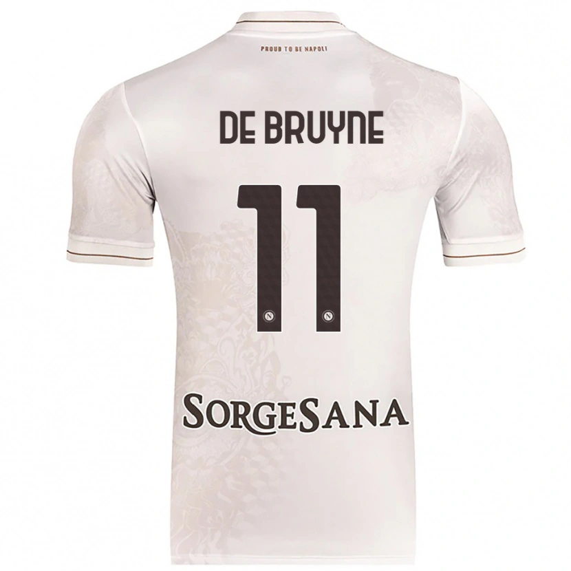 Danxen Damen Kevin De Bruyne #11 Champagner Braun Auswärtstrikot Trikot 2025/26 T-Shirt Österreich