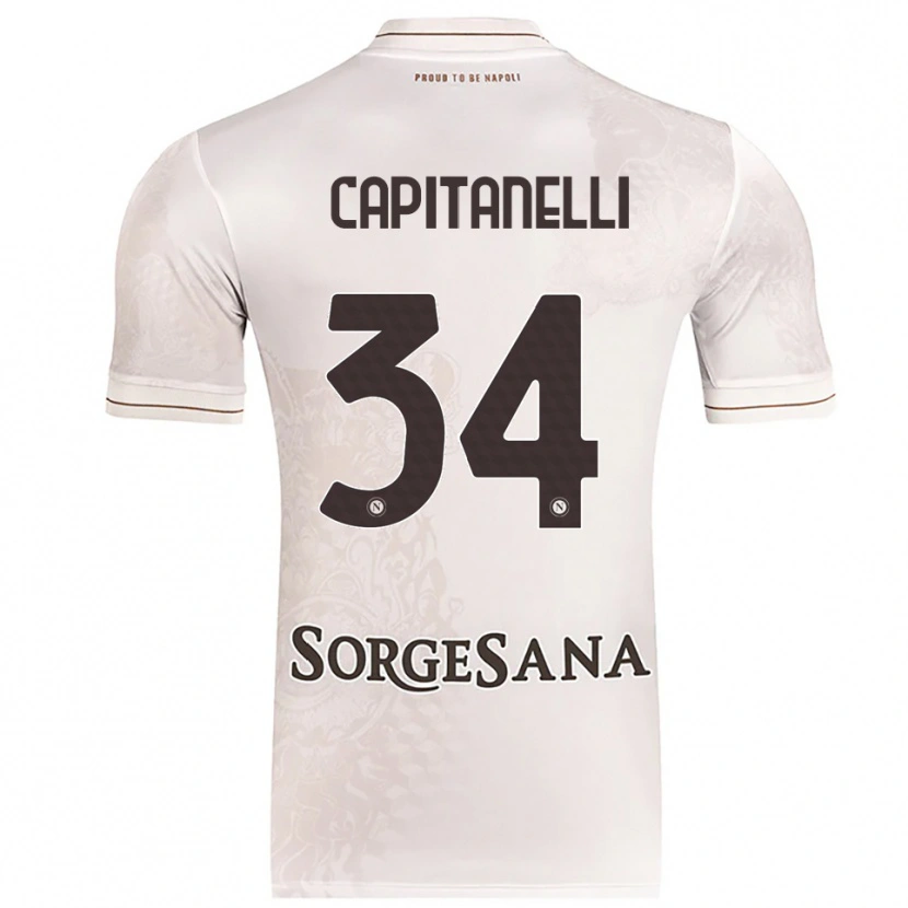 Danxen Damen Ilaria Capitanelli #34 Champagner Braun Auswärtstrikot Trikot 2025/26 T-Shirt Österreich