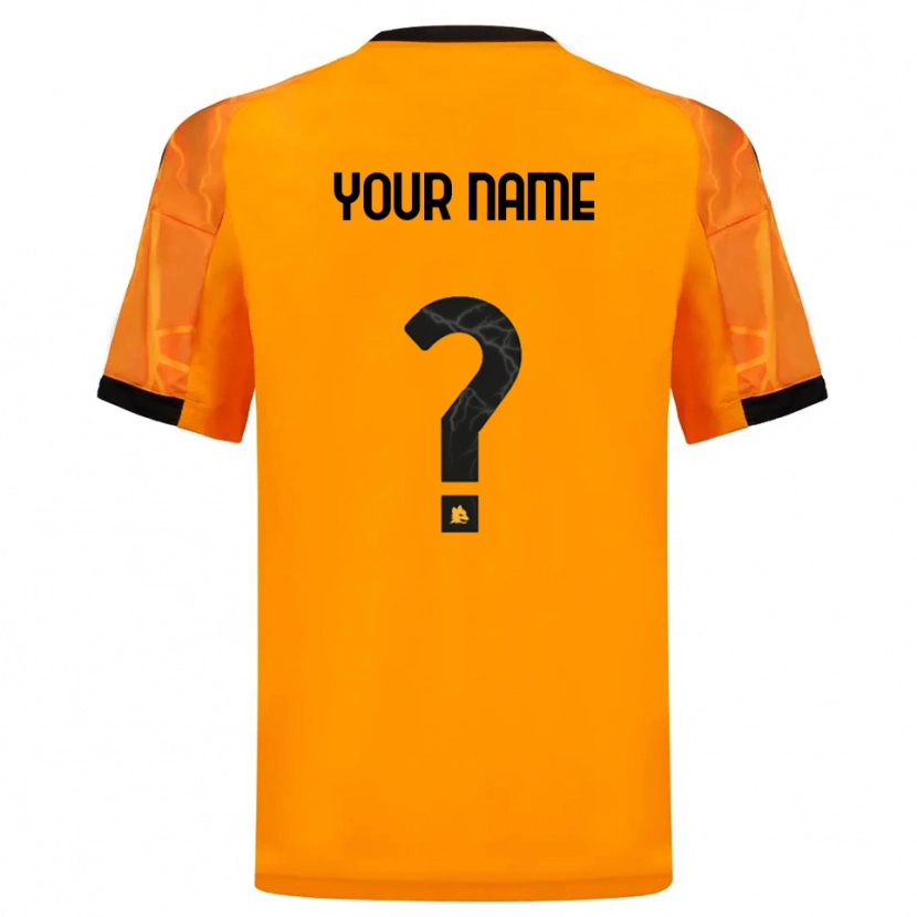 Danxen Damen Ihren Namen #0 Orange Schwarz Auswärtstrikot Trikot 2025/26 T-Shirt Österreich