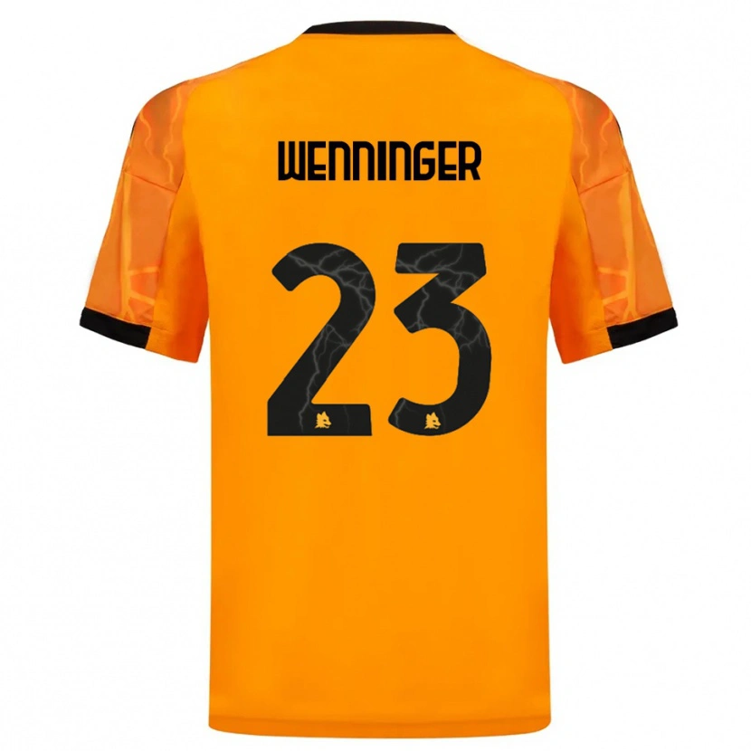 Danxen Damen Carina Wenninger #23 Orange Schwarz Auswärtstrikot Trikot 2025/26 T-Shirt Österreich