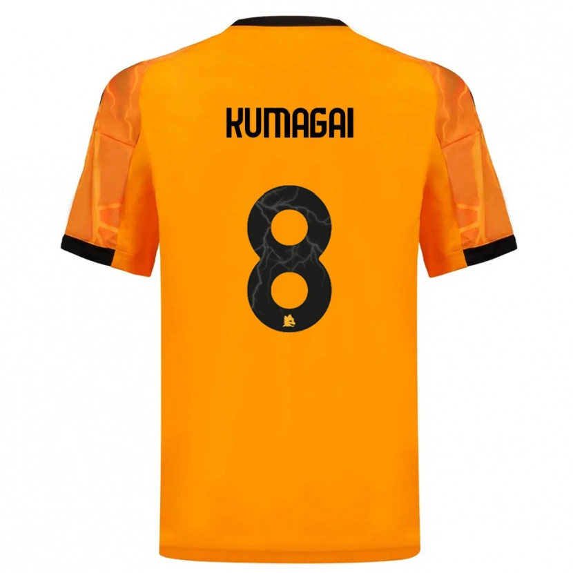 Danxen Damen Saki Kumagai #8 Orange Schwarz Auswärtstrikot Trikot 2025/26 T-Shirt Österreich