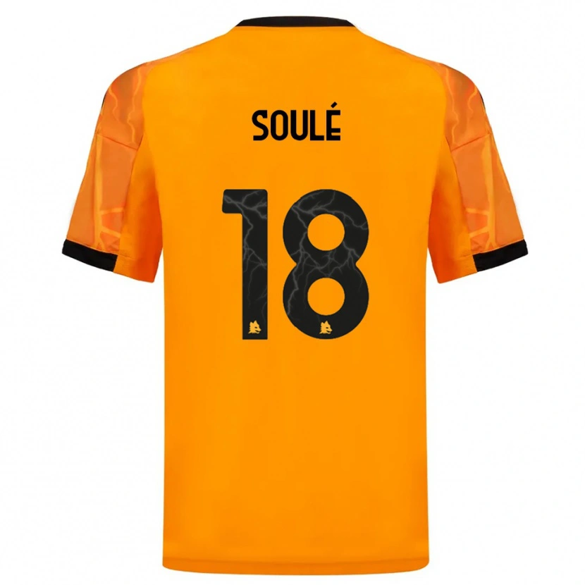 Danxen Damen Matías Soulé #18 Orange Schwarz Auswärtstrikot Trikot 2025/26 T-Shirt Österreich