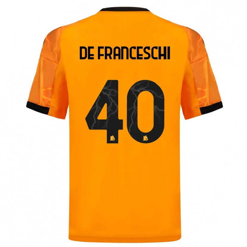 Danxen Damen Leonardo De Franceschi #40 Orange Schwarz Auswärtstrikot Trikot 2025/26 T-Shirt Österreich