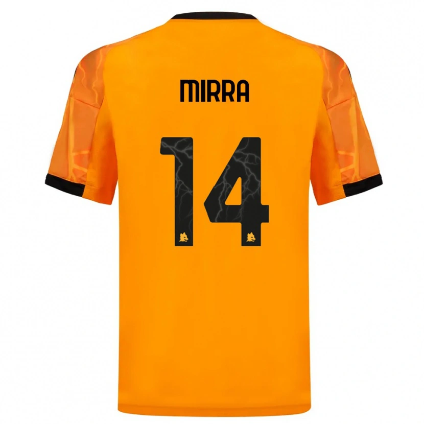 Danxen Damen Jacopo Mirra #14 Orange Schwarz Auswärtstrikot Trikot 2025/26 T-Shirt Österreich