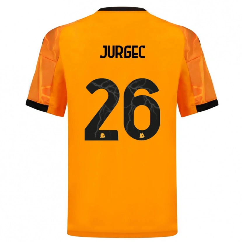 Danxen Damen Jan Jurgec #26 Orange Schwarz Auswärtstrikot Trikot 2025/26 T-Shirt Österreich