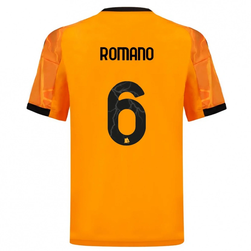 Danxen Damen Alessandro Romano #6 Orange Schwarz Auswärtstrikot Trikot 2025/26 T-Shirt Österreich