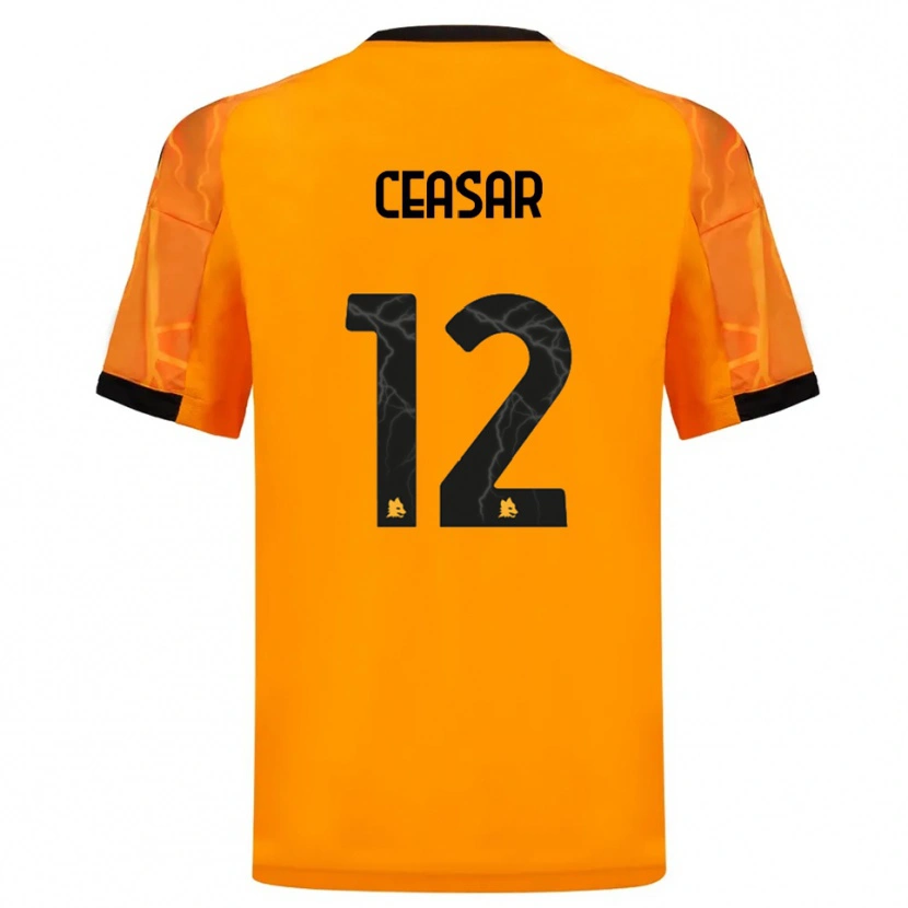 Danxen Damen Camelia Ceasar #12 Orange Schwarz Auswärtstrikot Trikot 2025/26 T-Shirt Österreich