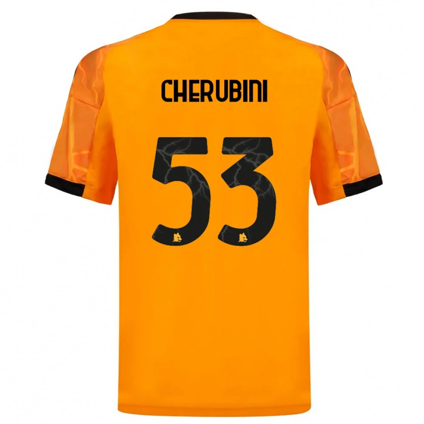 Danxen Damen Martina Cherubini #53 Orange Schwarz Auswärtstrikot Trikot 2025/26 T-Shirt Österreich