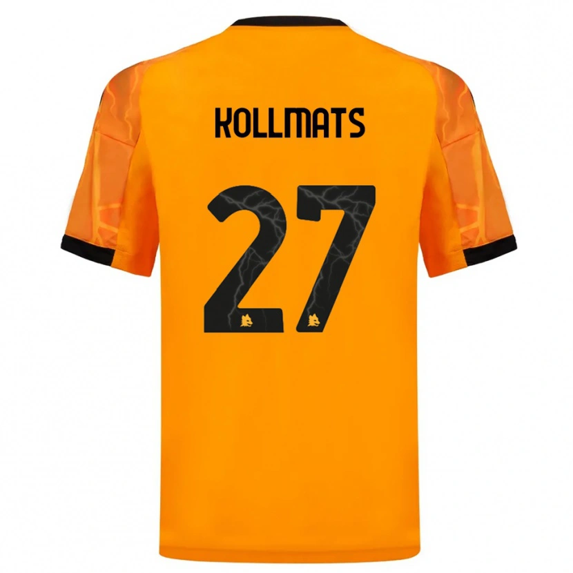 Danxen Damen Beata Kollmats #27 Orange Schwarz Auswärtstrikot Trikot 2025/26 T-Shirt Österreich