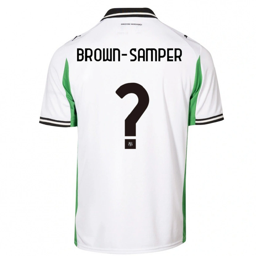 Danxen Damen Isaac Brown-Samper #0 Weiß Grün Schwarz Auswärtstrikot Trikot 2025/26 T-Shirt Österreich