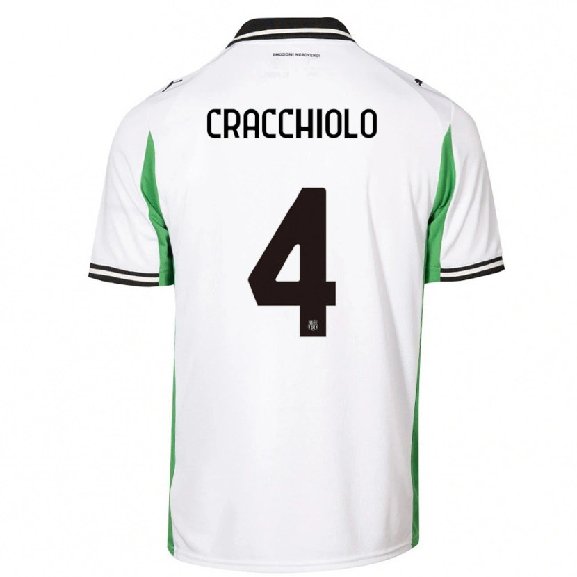 Danxen Damen Leonardo Cracchiolo #4 Weiß Grün Schwarz Auswärtstrikot Trikot 2025/26 T-Shirt Österreich