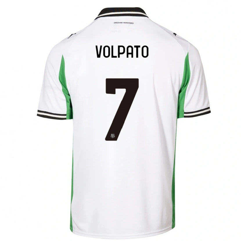 Danxen Damen Cristian Volpato #7 Weiß Grün Schwarz Auswärtstrikot Trikot 2025/26 T-Shirt Österreich