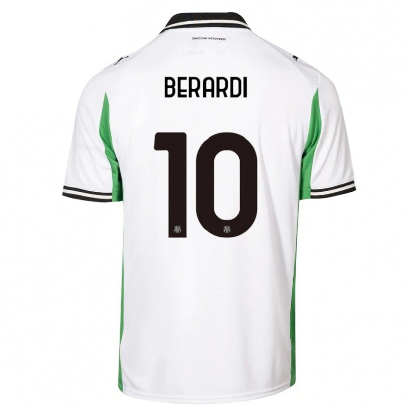 Danxen Damen Domenico Berardi #10 Weiß Grün Schwarz Auswärtstrikot Trikot 2025/26 T-Shirt Österreich