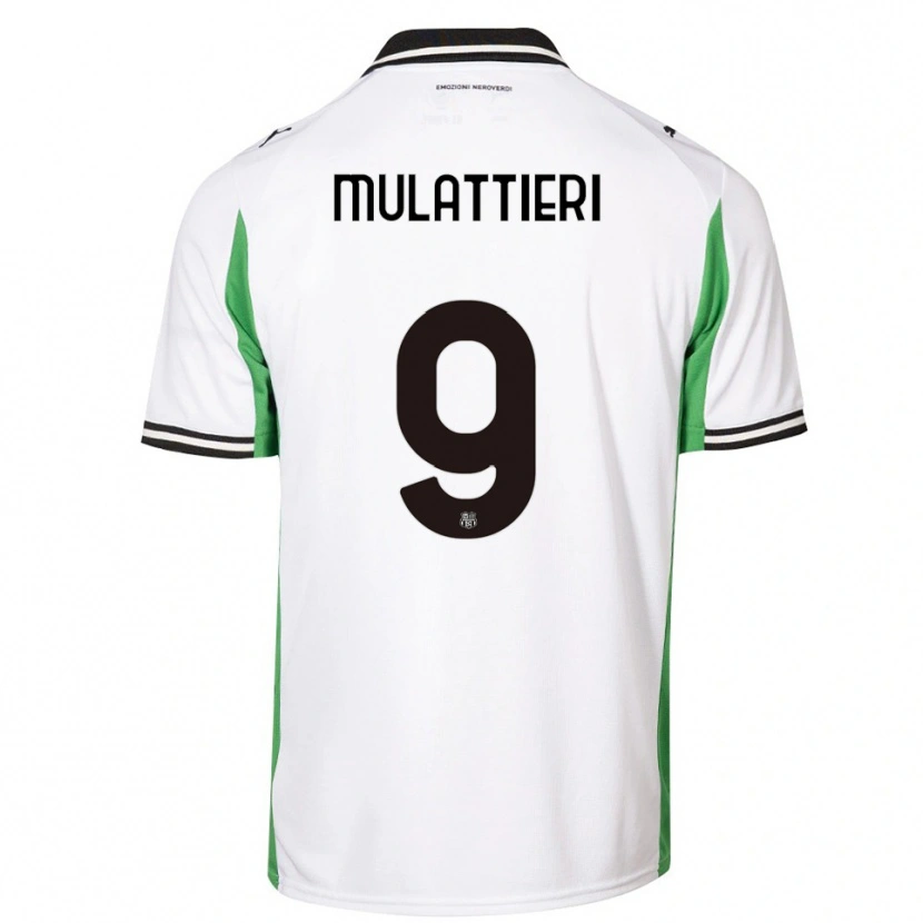 Danxen Damen Samuele Mulattieri #9 Weiß Grün Schwarz Auswärtstrikot Trikot 2025/26 T-Shirt Österreich