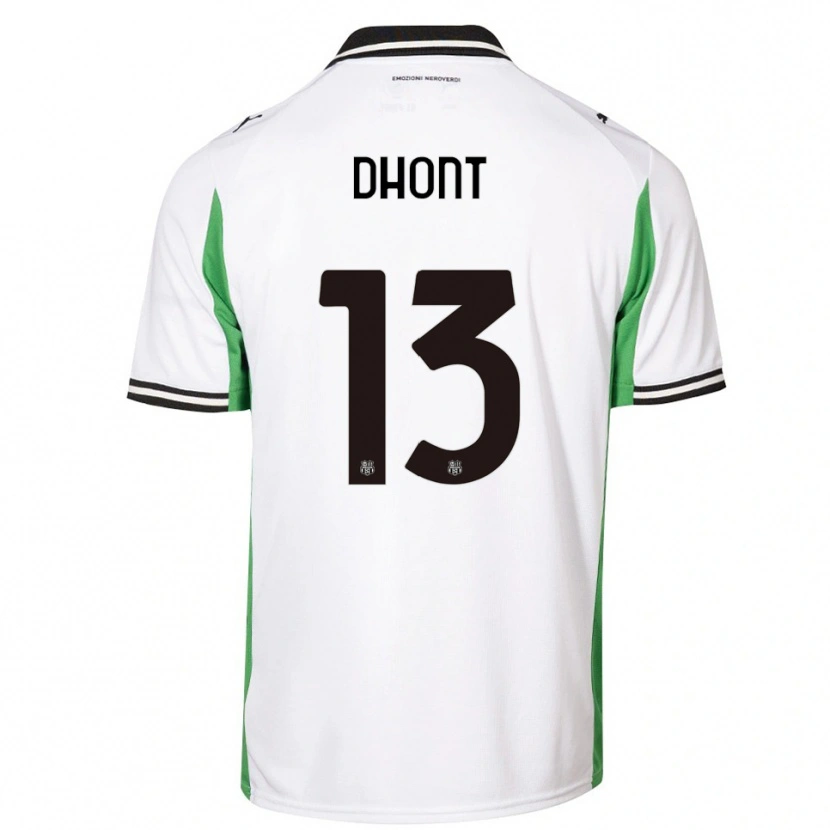 Danxen Damen Elena Dhont #13 Weiß Grün Schwarz Auswärtstrikot Trikot 2025/26 T-Shirt Österreich