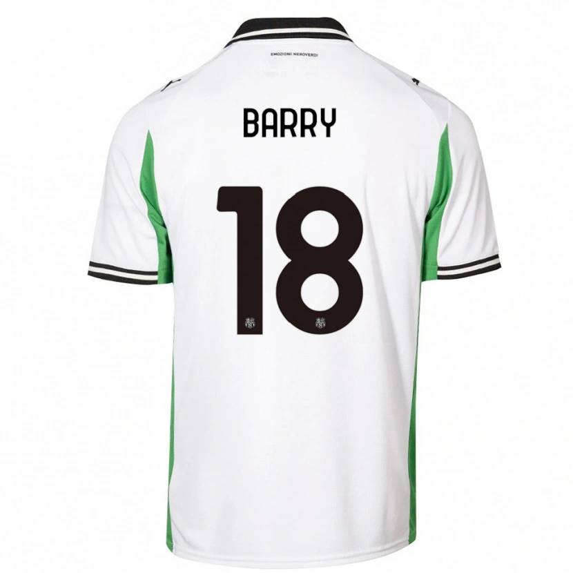 Danxen Damen Omar Barry #18 Weiß Grün Schwarz Auswärtstrikot Trikot 2025/26 T-Shirt Österreich