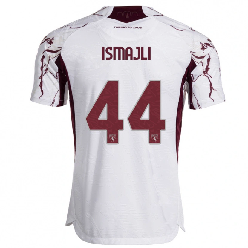 Danxen Damen Ardian Ismajli #44 Weiß Burgunderrot Auswärtstrikot Trikot 2025/26 T-Shirt Österreich