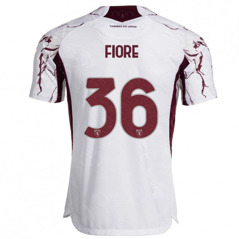 Danxen Damen Jean Fiore #36 Weiß Burgunderrot Auswärtstrikot Trikot 2025/26 T-Shirt Österreich