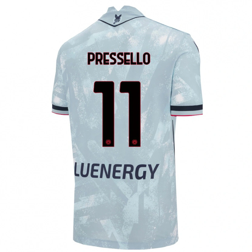Danxen Damen Matteo Pressello #11 Hellblau Schwarz Auswärtstrikot Trikot 2025/26 T-Shirt Österreich