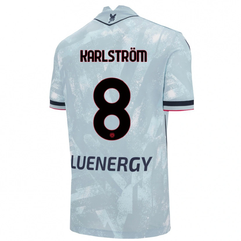 Danxen Damen Jesper Karlström #8 Hellblau Schwarz Auswärtstrikot Trikot 2025/26 T-Shirt Österreich