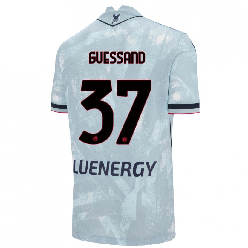 Danxen Damen Axel Guessand #37 Hellblau Schwarz Auswärtstrikot Trikot 2025/26 T-Shirt Österreich