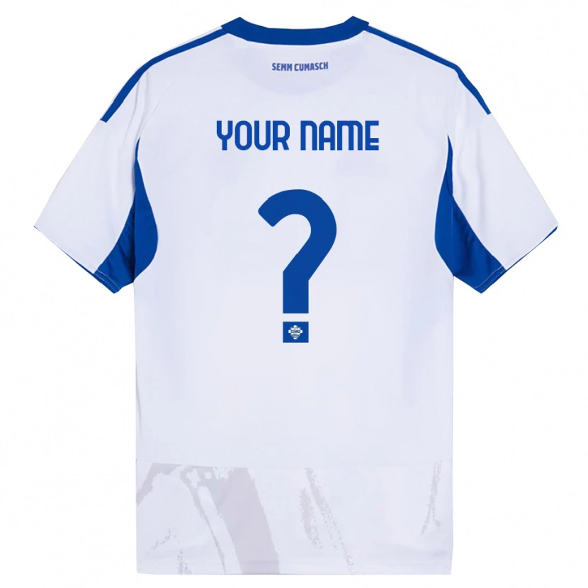 Danxen Damen Ihren Namen #0 Weiß Blau Auswärtstrikot Trikot 2025/26 T-Shirt Österreich