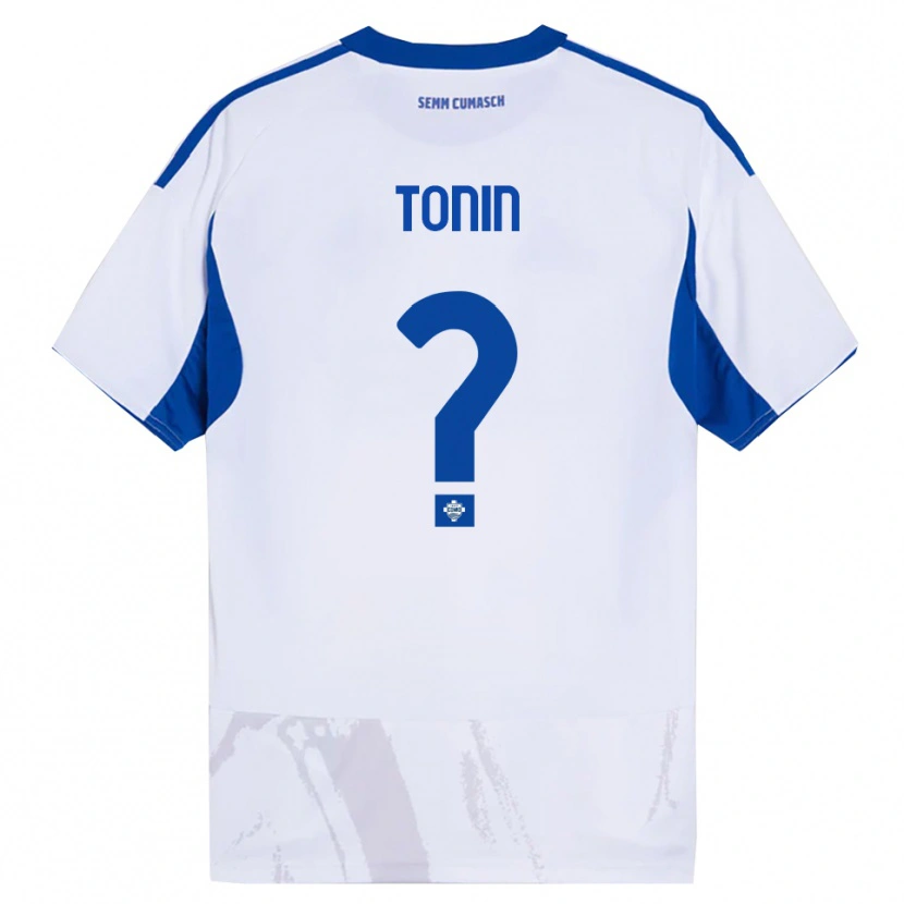 Danxen Damen Andrea Tonin #0 Weiß Blau Auswärtstrikot Trikot 2025/26 T-Shirt Österreich