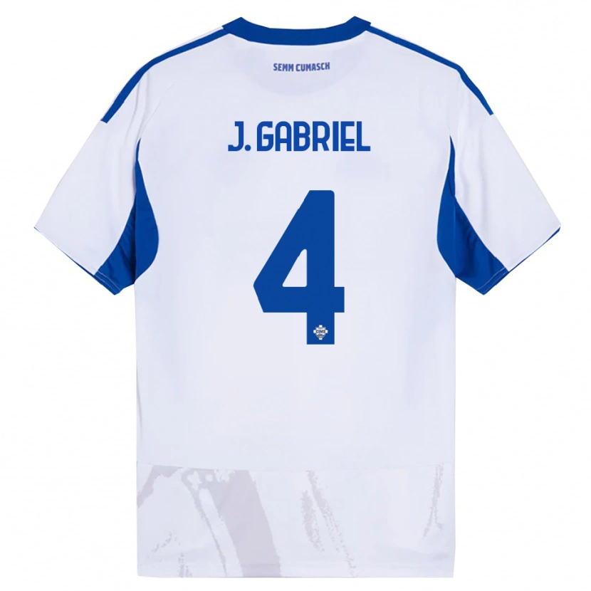 Danxen Damen João Gabriel #4 Weiß Blau Auswärtstrikot Trikot 2025/26 T-Shirt Österreich