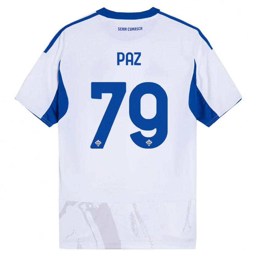 Danxen Damen Nico Paz #79 Weiß Blau Auswärtstrikot Trikot 2025/26 T-Shirt Österreich