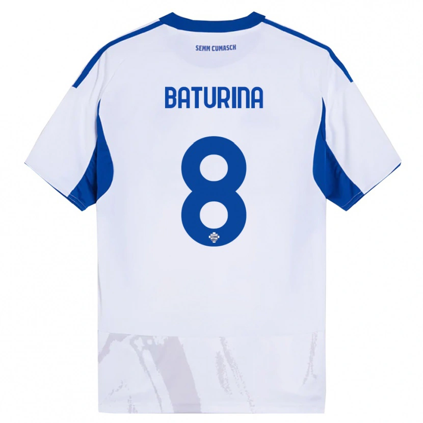 Danxen Damen Martin Baturina #8 Weiß Blau Auswärtstrikot Trikot 2025/26 T-Shirt Österreich
