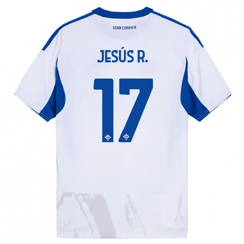Danxen Damen Jesús Rodríguez #17 Weiß Blau Auswärtstrikot Trikot 2025/26 T-Shirt Österreich