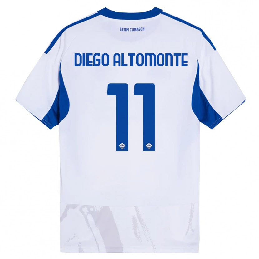 Danxen Damen Thomas Diego Altomonte #11 Weiß Blau Auswärtstrikot Trikot 2025/26 T-Shirt Österreich