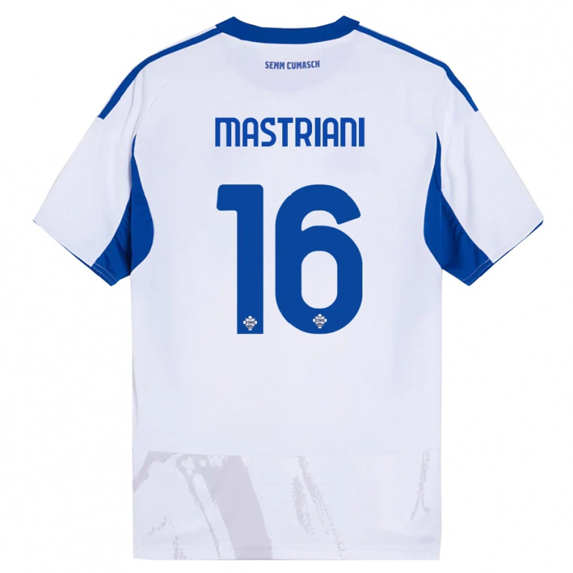 Danxen Damen Salvatore Mastriani #16 Weiß Blau Auswärtstrikot Trikot 2025/26 T-Shirt Österreich