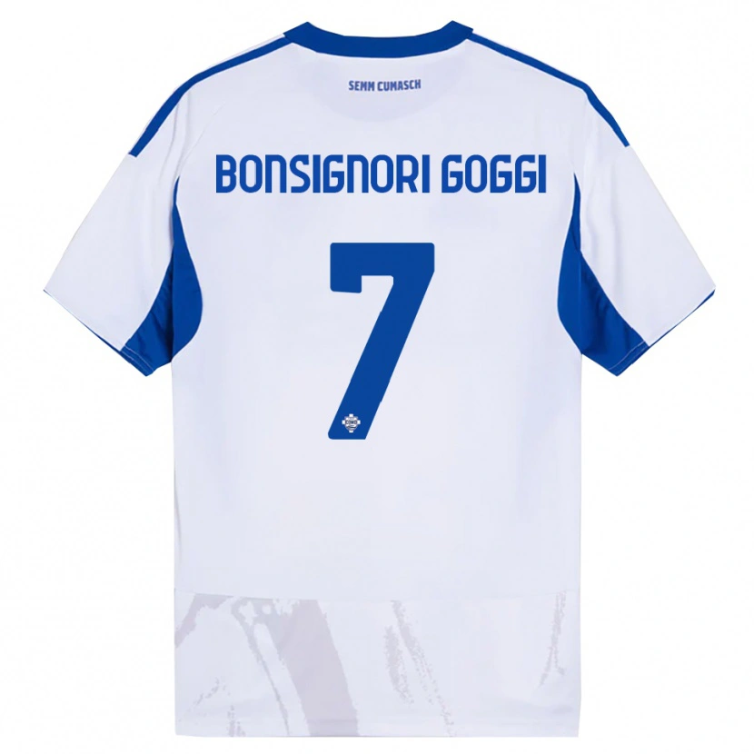 Danxen Damen Lorenzo Bonsignori #7 Weiß Blau Auswärtstrikot Trikot 2025/26 T-Shirt Österreich