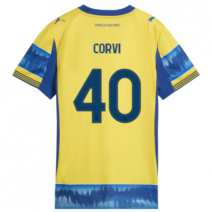 Danxen Damen Edoardo Corvi #40 Gelb Blau Auswärtstrikot Trikot 2025/26 T-Shirt Österreich