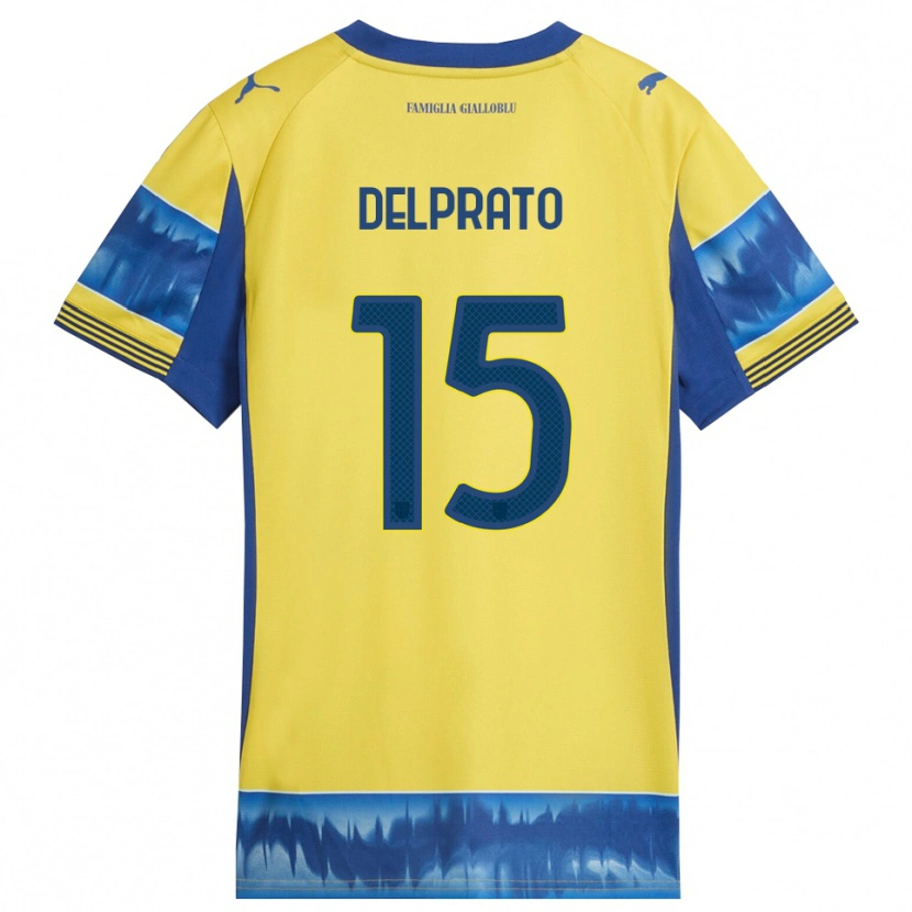 Danxen Damen Enrico Delprato #15 Gelb Blau Auswärtstrikot Trikot 2025/26 T-Shirt Österreich