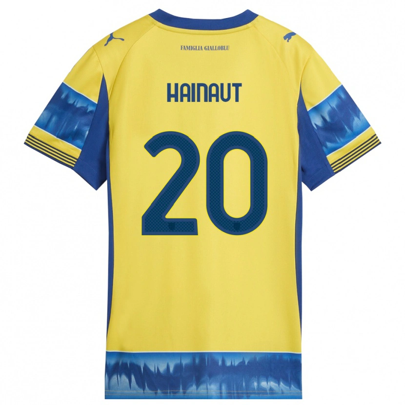 Danxen Damen Antoine Hainaut #20 Gelb Blau Auswärtstrikot Trikot 2025/26 T-Shirt Österreich
