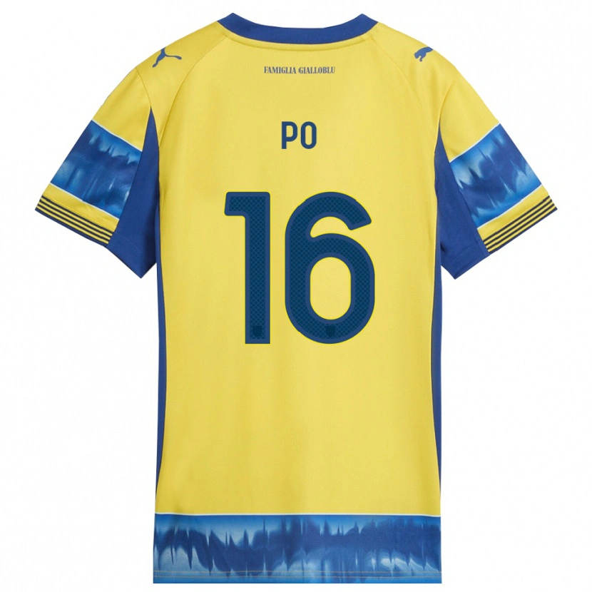 Danxen Damen Federico Po #16 Gelb Blau Auswärtstrikot Trikot 2025/26 T-Shirt Österreich