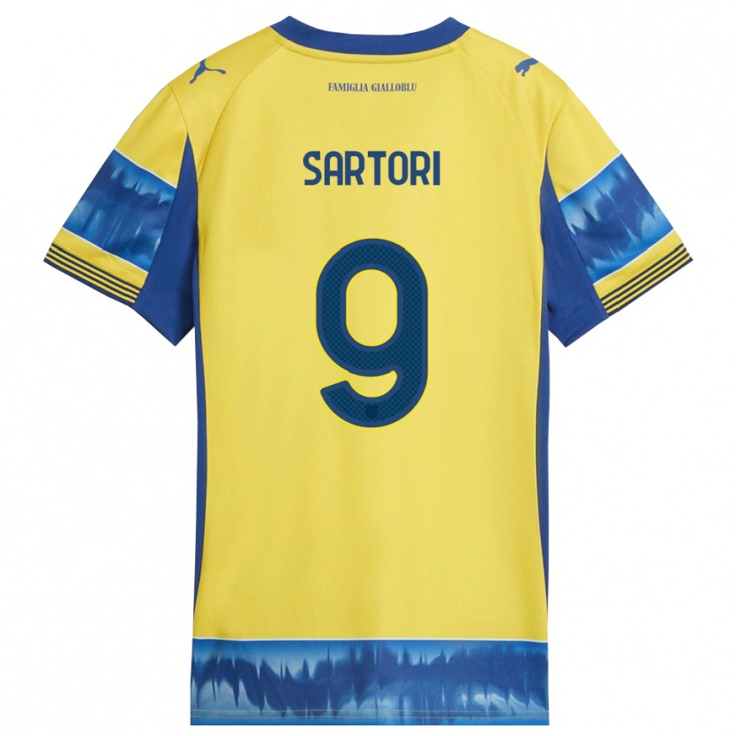 Danxen Damen Francesco Sartori #9 Gelb Blau Auswärtstrikot Trikot 2025/26 T-Shirt Österreich