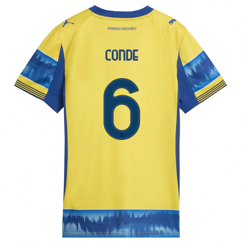 Danxen Damen Bernardo Conde #6 Gelb Blau Auswärtstrikot Trikot 2025/26 T-Shirt Österreich