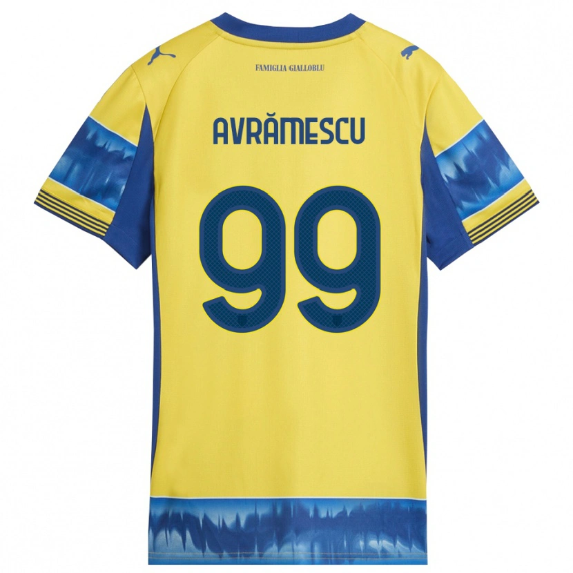 Danxen Damen Ianis Avrămescu #99 Gelb Blau Auswärtstrikot Trikot 2025/26 T-Shirt Österreich