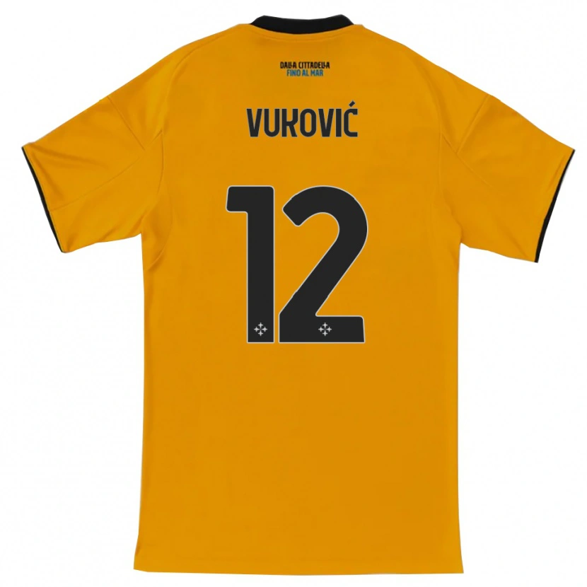 Danxen Damen Ante Vukovic #12 Orange Blau Auswärtstrikot Trikot 2025/26 T-Shirt Österreich