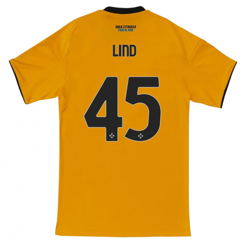Danxen Damen Alexander Lind #45 Orange Blau Auswärtstrikot Trikot 2025/26 T-Shirt Österreich